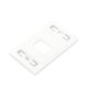 Placa de Pared Modular MAX, de 2 Salidas, Color Blanco, Versión Bulk (Sin Empaque Individual)
