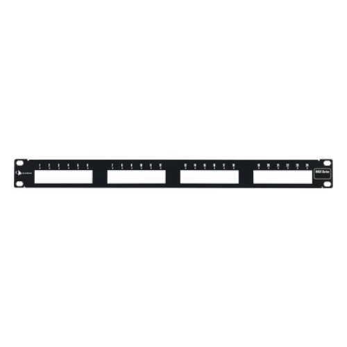 Patch Panel MAX Modular (Vacío), de 24 Puertos, Plano, 1UR