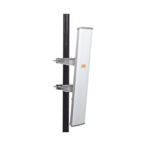 Antena Sectorial MIMO 4X4 de 45 º,  4.9 - 6.4 GHz, IP55, Ganancia de 22 dBi, 4 Conectores N-hembra, Montaje y Jumper tipo N incluido.