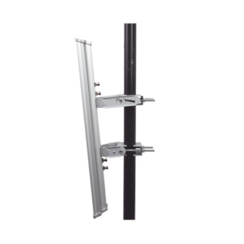 Antena Sectorial MIMO 4X4 de 45 º,  4.9 - 6.4 GHz, IP55, Ganancia de 22 dBi, 4 Conectores N-hembra, Montaje y Jumper tipo N incluido.