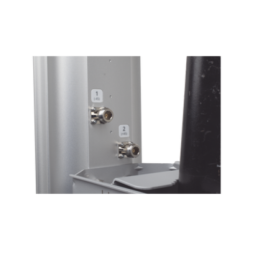 Antena Sectorial MIMO 4X4 de 45 º,  4.9 - 6.4 GHz, IP55, Ganancia de 22 dBi, 4 Conectores N-hembra, Montaje y Jumper tipo N incluido.