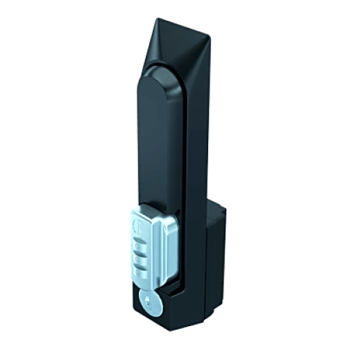 Chapa de Seguridad para Gabinete Con Combinación de 3 Dígitos / Control Llave Maestra / Acero Negro Texturizado / Dimensiones 7.50 x 1.38 x 2.50 in