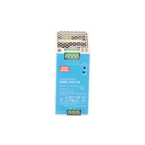 Fuente de Poder Industrial de 240W, salida 24Vcc, 10A, para montaje Riel Din