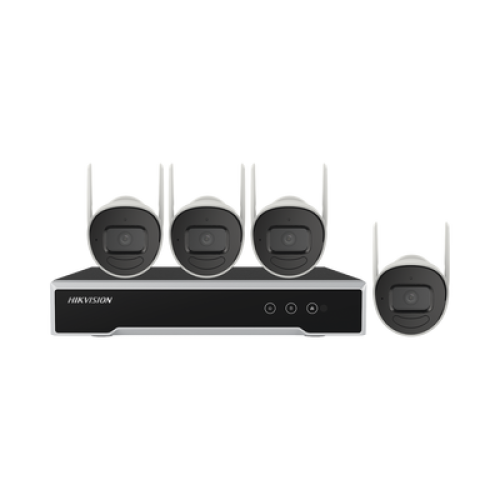 Kit IP Inalámbrico 1080p / NVR 4 Canales / 4 Cámaras Bala para Exterior / 1 HDD de 1 TB / Modo Repetidor Kit IP Inalámbrico 1080p / NVR 4 Canales / 4 Cámaras Bala para Exterior / 1 HDD de 1 TB / Modo Repetidor
