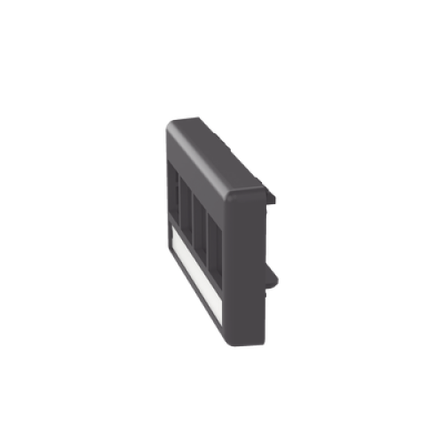 Placa de Mobiliario Modular Estándar, Salidas Para 4 Puertos Keystone, Color Negro