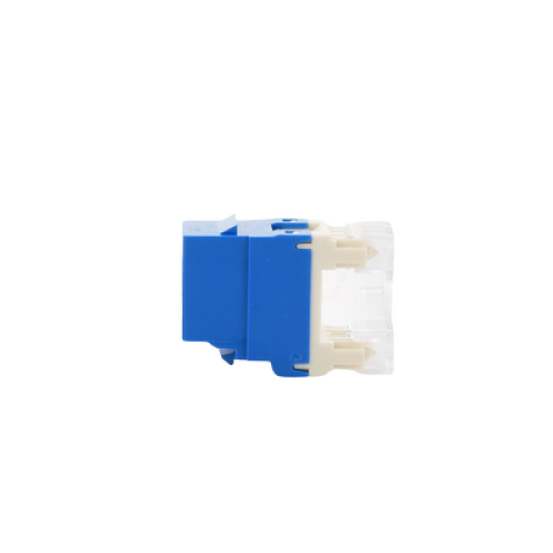 Conector Jack Estilo 110 (de Impacto), Tipo Keystone, Categoría 6, de 8 Posiciones y 8 Cables, Color Azul