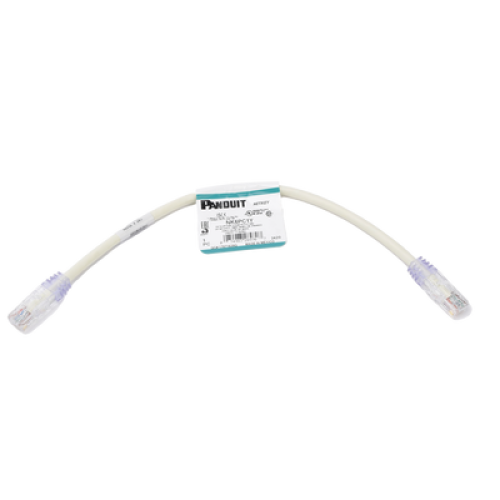 Cable de Parcheo UTP Categoría 6, con Plug Modular en Cada Extremo - 0.3 Metros (1 Pie) - Blanco