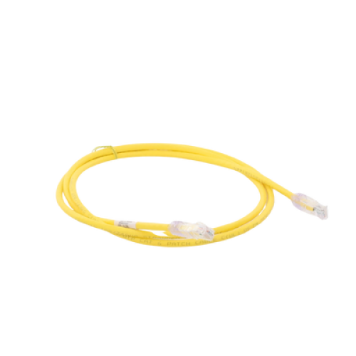 Cable de Parcheo UTP Categoría 6, con Plug Modular en Cada Extremo - 1.5 Metros (4.92 Pies) - Amarillo
