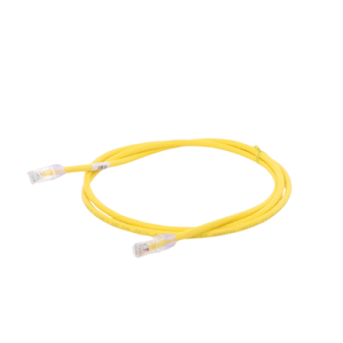 Cable de Parcheo UTP Categoría 6, con Plug Modular en Cada Extremo - 1.5 Metros (4.92 Pies) - Amarillo