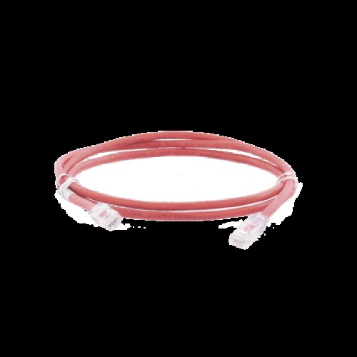 Cable de Parcheo UTP Categoría 6, con Plug Modular en Cada Extremo - 2 Metros (6.56 Pies) - Rojo