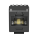 Conector Jack Estilo 110 (de Impacto), Tipo Keystone, Categoría 6A, de 8 Posiciones y 8 Cables, Color Negro Conector Jack Estilo 110 (de Impacto), Tipo Keystone, Categoría 6A, de 8 Posiciones y 8 Cables, Color Negro