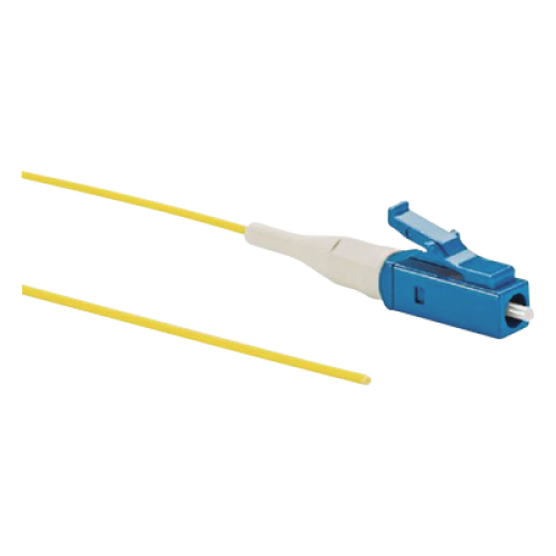 Pigtail de Fibra Óptica LC Simplex, Monomodo OS2 9/125, 900um, Color Amarillo, 1 Metro (3.28 Pies)
