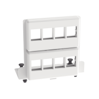 Patch Panel de 8 Puertos Keystone, Para Uso con Gabinetes Multipropósito, de Instalación a Presión, Color Blanco Patch Panel de 8 Puertos Keystone, Para Uso con Gabinetes Multipropósito, de Instalación a Presión, Color Blanco