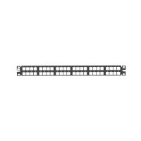 Panel de Parcheo Modular de Alta Densidad, Keystone (Sin Conectores), Identificación con Etiqueta Adhesiva, de 48 Puertos en 1 UR Panel de Parcheo Modular de Alta Densidad, Keystone (Sin Conectores), Identificación con Etiqueta Adhesiva, de 48 Puertos en 1 UR
