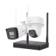 Kit IP Inalámbrico 4 Megapixel / NVS 4 Canales / 1 Cámara Bala Exterior + 1 Cámara Turret Interior con Lente 2.8 mm y Dual Light / Audio Bidireccional (Micrófono y Bocina) / Soporta Micro SD de 512 GB