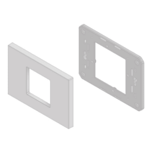 Embellecedor para Caja Americana / ABS Antimicrobiano / Blanco con Efecto de Contraste / Colocación Fácil y Rápida Embellecedor para Caja Americana / ABS Antimicrobiano / Blanco con Efecto de Contraste / Colocación Fácil y Rápida