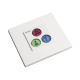 Modulo de 3 Botones iluminados para habitación de Hospital / Alarma / Cancelar y Código Azul / BUS RS485 / Compatible con NX0019/B, NX1021 Y NX0015