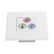 Modulo de 3 Botones iluminados para habitación de Hospital / Alarma / Cancelar y Código Azul / BUS RS485 / Compatible con NX0019/B, NX1021 Y NX0015