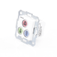 Modulo de 3 Botones iluminados para habitación de Hospital / Alarma / Cancelar y Código Azul / BUS RS485 / Compatible con NX0019/B, NX1021 Y NX0015
