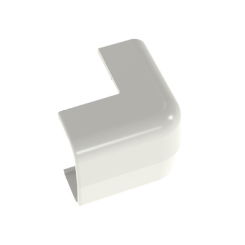 Esquinero exterior, para uso con canaleta LD5, material ABS, Color Blanco Mate