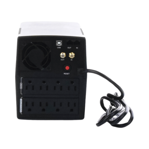 UPS de 1500 VA/900 W, Topología Línea Interactiva, Entrada 120 Vca NEMA 5-15P, y 8 Salidas NEMA 5-15R, Con Regulador de Voltaje (AVR)