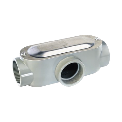 Caja oval roscada tipo T de 2