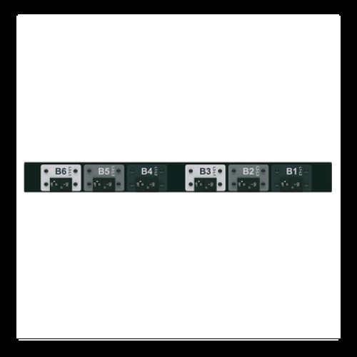 PDU Básico para Distribución de Energía, Plug de Entrada Trifásico CS8365C, Con 6 Contactos C19, Instalación Horizontal de 19in, 1UR, 50 Amp, 208 Vca PDU Básico para Distribución de Energía, Plug de Entrada Trifásico CS8365C, Con 6 Contactos C19, Instalación Horizontal de 19in, 1UR, 50 Amp, 208 Vca