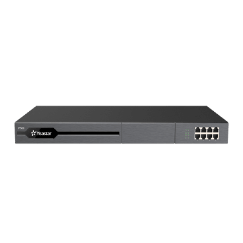 Conmutador Enterprise modular yeastar 100 extensiones,30 llamadas simultaneas,  Call Center Integrado, Transcripción con Inteligencia Artificial, Reportes AvanzadosHasta 8 puertos fxo/fxs con modulo de expansion