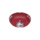 Sirena con Lámpara Estroboscópica, Montaje en Techo, Nivel de Candelas Seleccionable, Color Rojo, Nuevo Diseño Moderno y Elegante y Menor Consumo de Corriente 