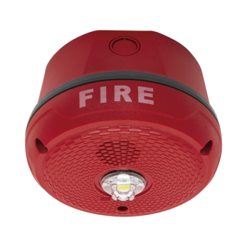 Sirena con Lámpara LED Estroboscópica / Montaje en Techo / Nivel de Candelas Seleccionable / Color Rojo / Nuevo Diseño Moderno y Elegante / Menor Consumo de Corriente / Uso exterior Sirena con Lámpara LED Estroboscópica / Montaje en Techo / Nivel de Candelas Seleccionable / Color Rojo / Nuevo Diseño Moderno y Elegante / Menor Consumo de Corriente / Uso exterior