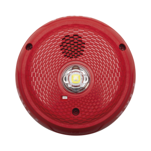 Sirena con Lámpara LED Estroboscópica / Montaje en Techo / Nivel de Candelas Seleccionable / Color Rojo / Nuevo Diseño Moderno y Elegante / Menor Consumo de Corriente / Uso exterior Sirena con Lámpara LED Estroboscópica / Montaje en Techo / Nivel de Candelas Seleccionable / Color Rojo / Nuevo Diseño Moderno y Elegante / Menor Consumo de Corriente / Uso exterior