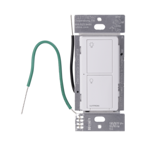 (Caseta Wireless) Interruptor Inteligente On/Off, No requiere cable neutro. 5A /120-277V