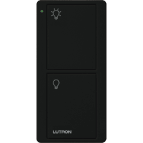 Control remoto PICO 2 botones encender/apagar, color negro, complemente con un switch on/off, Caseta, RA2, RadioRa2