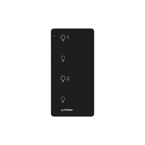 Control remoto PICO inalámbrico con 4 botones encender/apagar grupo/escenas, complemente con un atenuador o switch on/off Control remoto PICO inalámbrico con 4 botones encender/apagar grupo/escenas, complemente con un atenuador o switch on/off