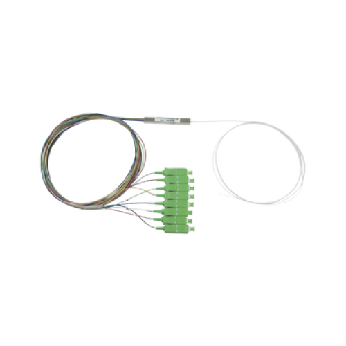 Splitter (Divisor Óptico) Tipo PLC, de 1x8, Conectores SC/APC de Salida