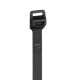Cincho de Nylon 6.6, Extra Resistente, 1019mm largo x 12.7mm ancho, Color Negro Exterior, Resistente a Rayos UV, Paquete de 25 Piezas Cincho de Nylon 6.6, Extra Resistente, 1019mm largo x 12.7mm ancho, Color Negro Exterior, Resistente a Rayos UV, Paquete de 25 Piezas