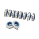 10 Rollos de Etiquetas Marcadoras, Pre-Impresos con los Números 0-9, de 2.4 Metros (7.87 Pies), Color Blanco