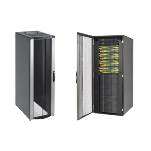 Gabinete Rack ProLine ConnecTek 42 UR / 2000 x 800 x 1100 mm Con Capacidad 1134 kg  Acero, Color Negro Con Organizadores Laterales Frontal y Traseros Incluidos 