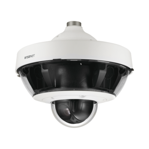 Cámara IP Multisensor 8 - 20 MP (4 sensores de 2 o 5 MP) lentes intercambiables con PTZ 2 MP 32X / Hasta 5 tarjetas SD de 256 GB / WDR de hasta 150dB / IP66 / IK10