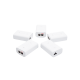 5 Unidades del Adaptador PoE Ubiquiti de 24 VDC, 1.0 A con puerto Gigabit, color blanco