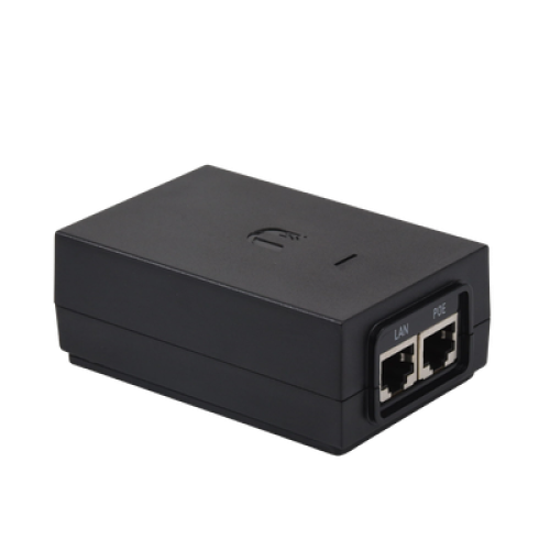 Adaptador PoE Ubiquiti de 24 VDC, 1.25 A con puerto Gigabit Adaptador PoE Ubiquiti de 24 VDC, 1.25 A con puerto Gigabit