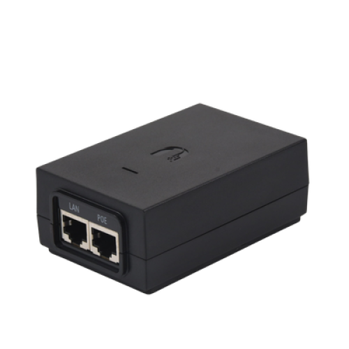 Adaptador PoE Ubiquiti de 24 VDC, 1.25 A con puerto Gigabit Adaptador PoE Ubiquiti de 24 VDC, 1.25 A con puerto Gigabit