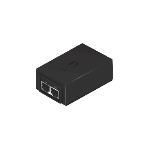 Adaptador PoE Ubiquiti de 24 VDC, 1.25 A con puerto Gigabit Adaptador PoE Ubiquiti de 24 VDC, 1.25 A con puerto Gigabit