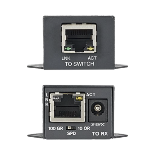 Transmisor PoE/PoE+ Para Uso con Receptor POEXRX1, Hasta 610 Metros (2000 ft) con Cable Cat5e o Cat6, 10/100Mbps