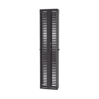 Organizador Vertical PatchRunner™, Doble (Frontal y Posterior), Para Rack Abierto de 45 Unidades, 8in de Ancho, Color Negro Organizador Vertical PatchRunner™, Doble (Frontal y Posterior), Para Rack Abierto de 45 Unidades, 8in de Ancho, Color Negro