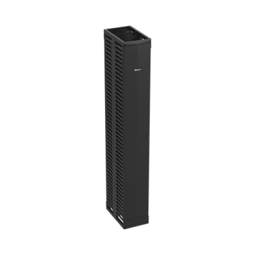Organizador Vertical PatchRunner™, Doble (Frontal y Posterior), Para Rack Abierto de 45 Unidades, 12in de Ancho, Color Negro