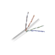 Bobina de Cable de 152 Metros (500 Pies) Cat6+ Calibre 23 Alto Desempeño, Super Flexible, UL, Color Blanco, para Aplicaciones de Video Vigilancia y Redes de Datos