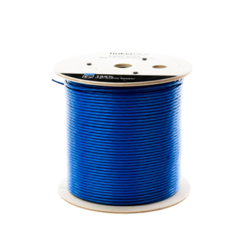 Bobina de Cable U/UTP Cat6A de 305 Metros (1000 Pies), Color Azul, CM, Soporta 10G-BaseT para Transmisión de Frecuencias de Hasta 500MHz, UL
