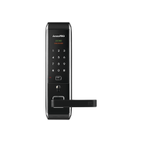 Cerradura inteligente para puertas con doble cerrojo/teclado Touch Screen, Apertura con tarjeta Mifare /Contraseña y Llave de emergencia Cerradura inteligente para puertas con doble cerrojo/teclado Touch Screen, Apertura con tarjeta Mifare /Contraseña y Llave de emergencia