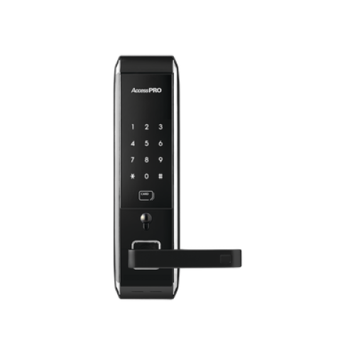 Cerradura inteligente para puertas con doble cerrojo/teclado Touch Screen, Apertura con tarjeta Mifare /Contraseña y Llave de emergencia 